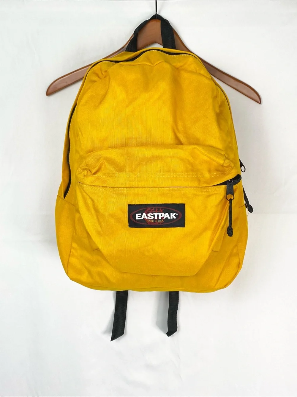 Vintage Eastpak Made in USA Yellow Backpack